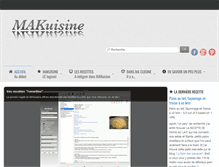 Tablet Screenshot of makuisine.com
